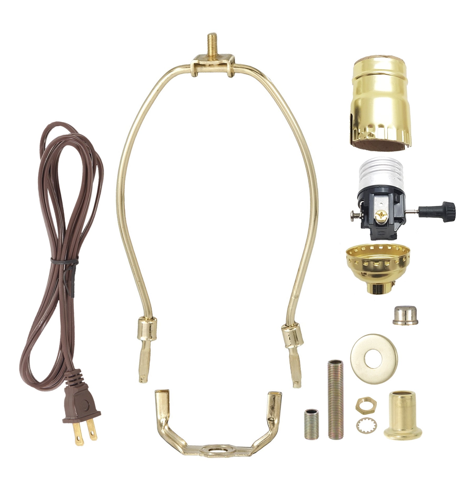 Lamp Wire Loop Brass Table Lamp Wiring Kit with 3-way Socket (30551P10) - Antique Lamp ...
