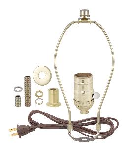 Brass Table Lamp Wiring Kit With Full-range dimmer Socket