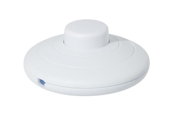 White On-Off Phenolic Push Button Floor Switch (40155) - Antique Lamp ...