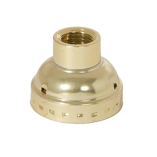 Aluminum Socket Cap, 1/4 IP, Brass Plated