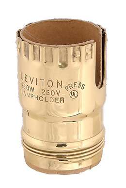 Leviton Brand One slot, electrolier size socket shells