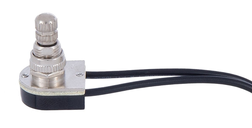 On-Off Nickel Plated Rotary Canopy Switch (40400N) - Antique Lamp ...
