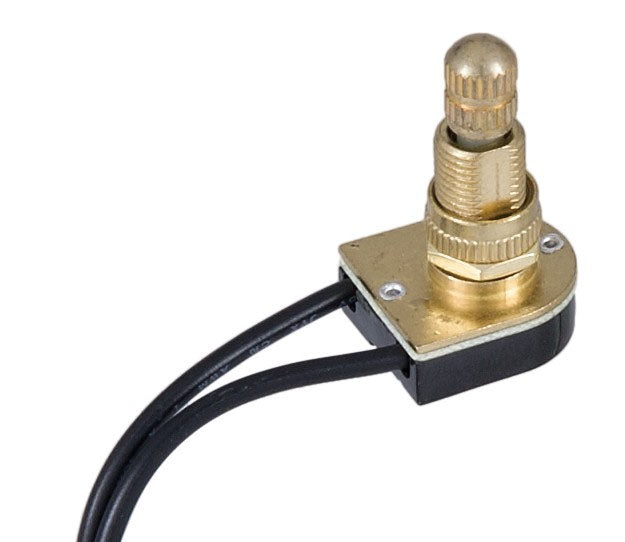 Tall Brass Rotary Canopy Switch