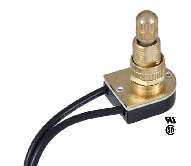 Tall Brass Rotary Canopy Switch