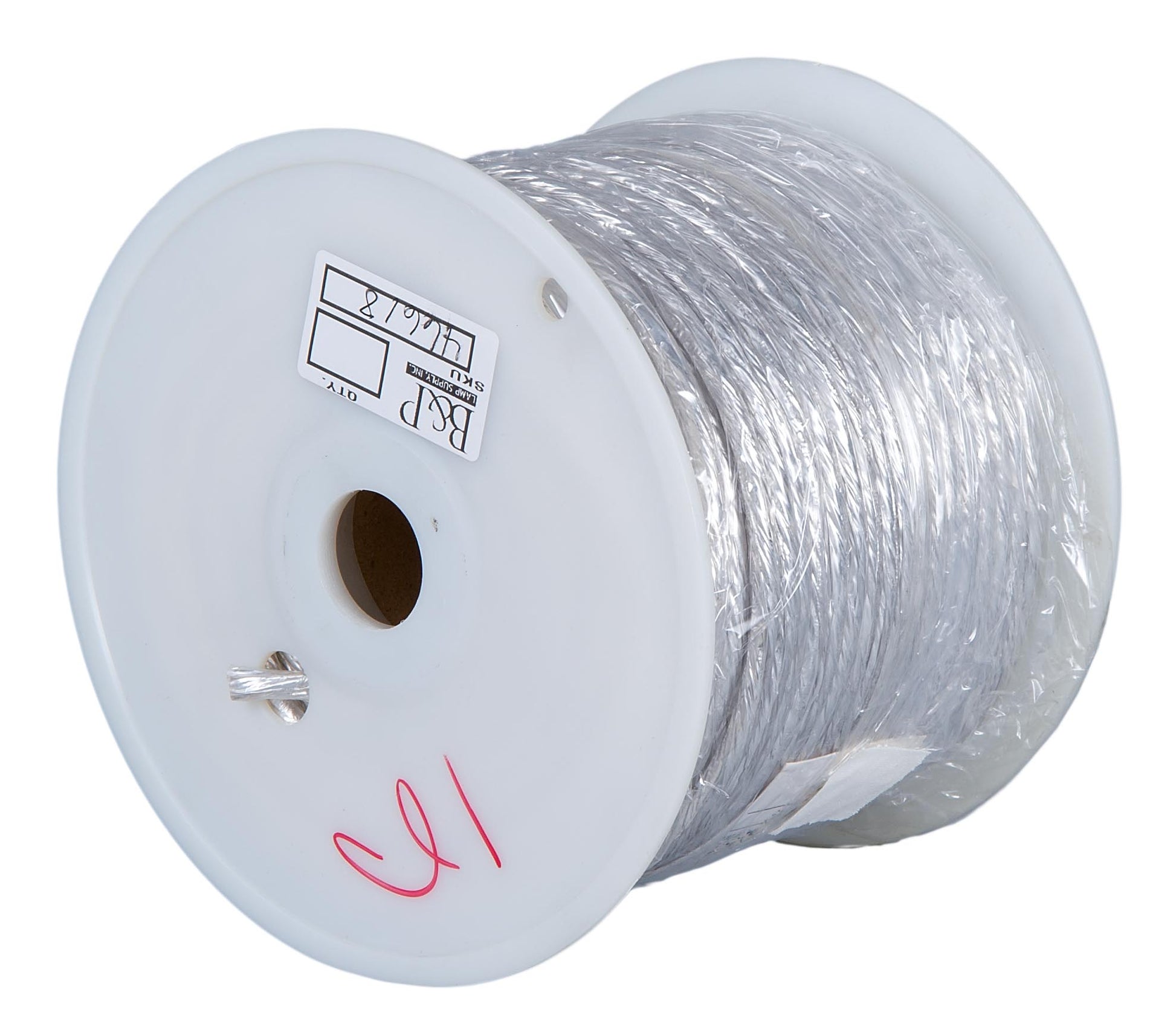 Clear PVC Covered 3-wire Medium Duty Spooled Lamp Cord - Wire