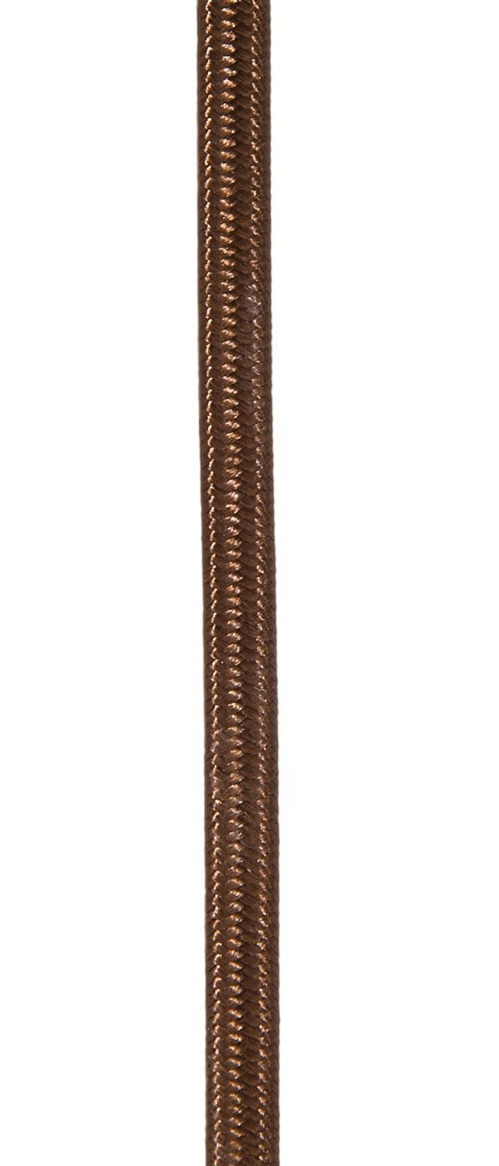Brown 18 Gauge SPT-2 Fabric Parallel Lamp Cord, Choice of Length 