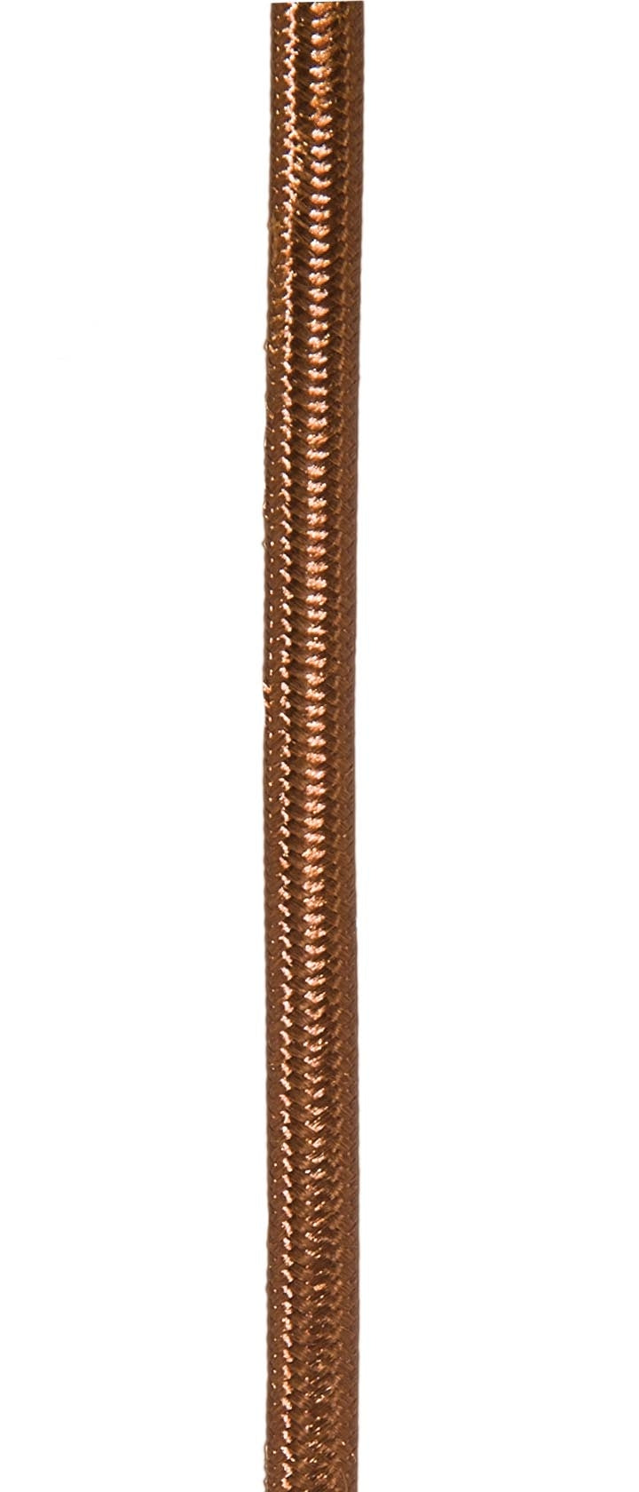 Light Brown 18 Gauge SPT-2 Fabric Parallel Lamp Cord, Choice of Length 