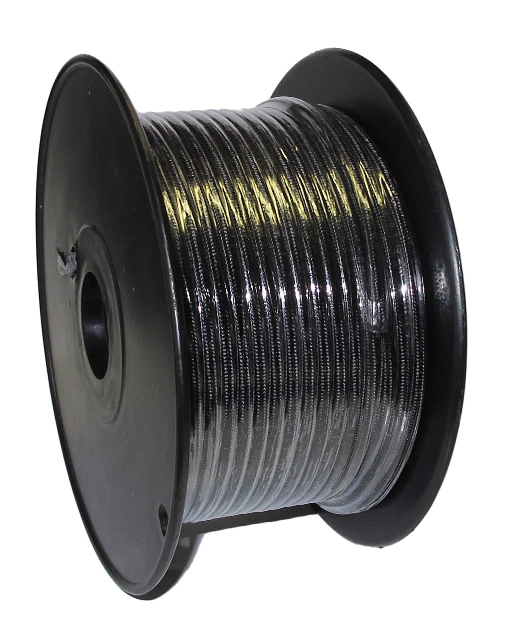 Black RAYON Parallel 18/2 Lamp Cord - Wire Spool