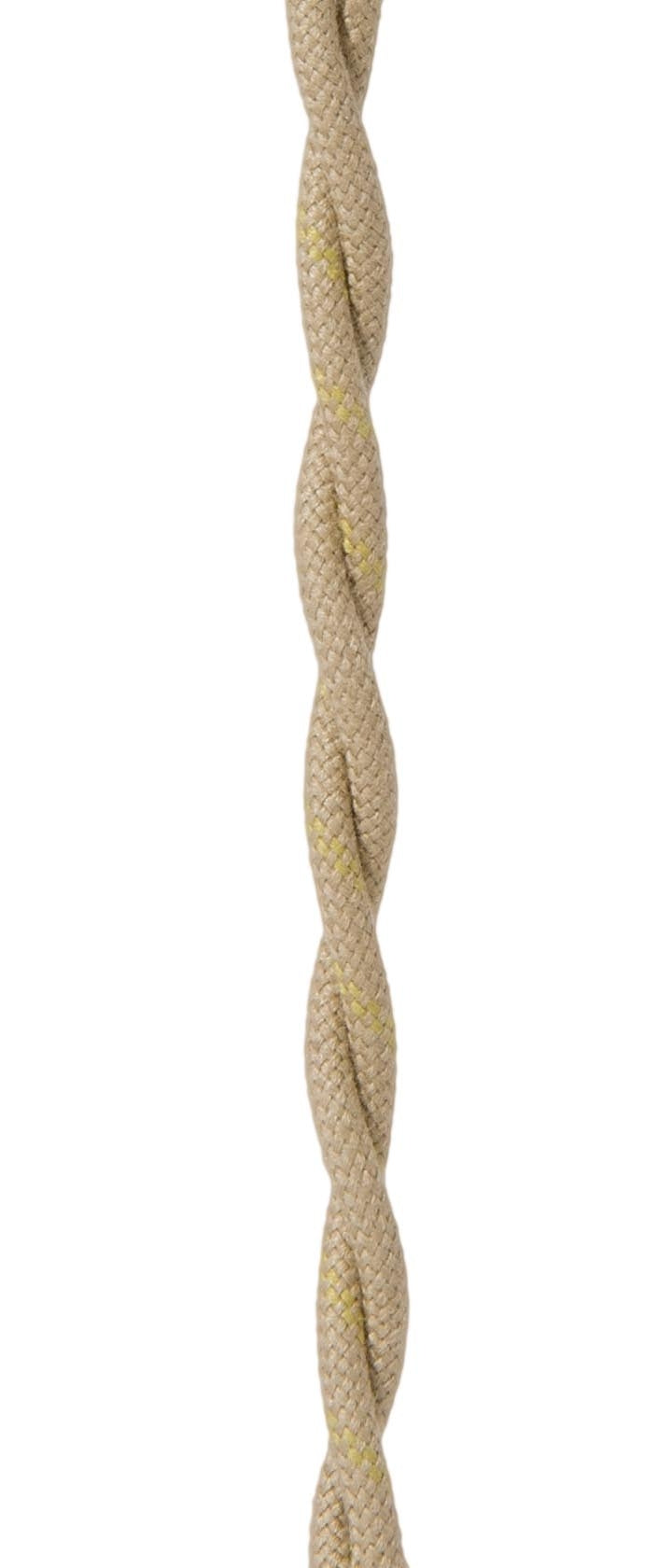 Putty Colored 18 Gauge Cotton Covered Twisted Pair Lamp Cord, Choice of ...