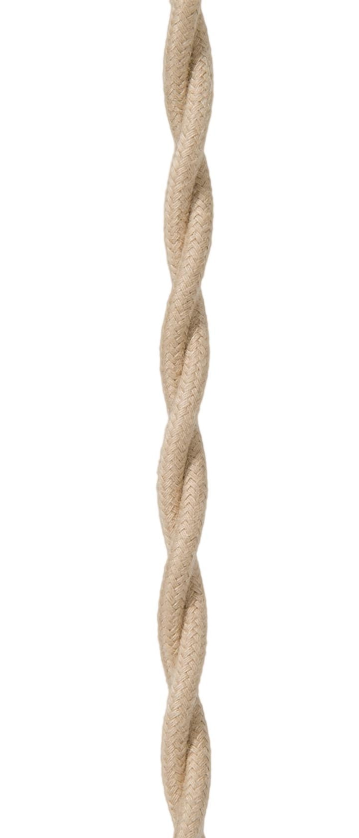 Tan Colored 18 Gauge Cotton Covered Twisted Pair Lamp Cord, Choice of ...
