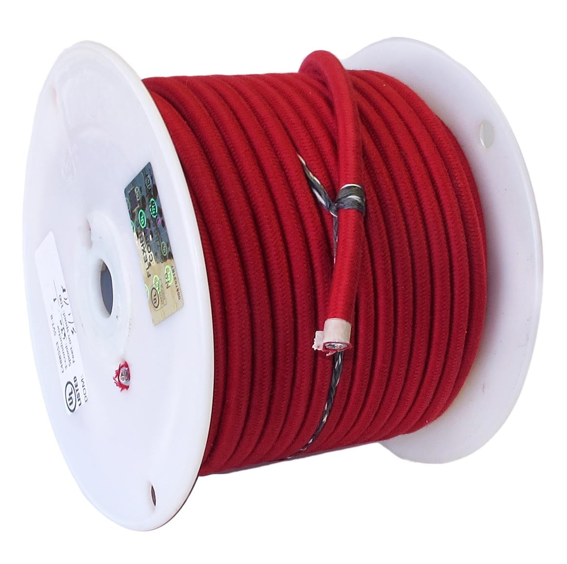 Red COTTON Pulley Cord - Wire 3-Wire Lamp Cord - Lamp Wire (46684 ...