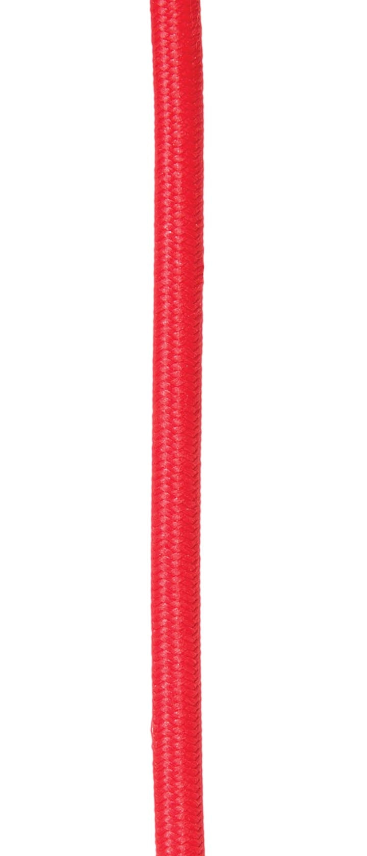 Red Color, Fabric Covered 18/3, SVT-B Lamp Cord - Choice of Length