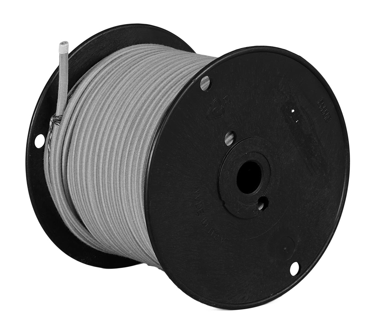 2 Conductor 18 Gauge Gray COTTON Covered Parallel Lamp Cord - Wire ...