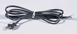 Black, 18/2 Plastic Covered Lamp Cord - Wire Sets