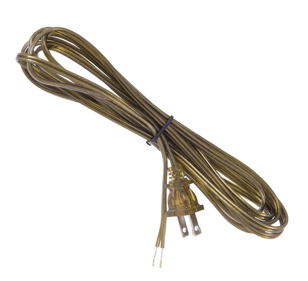 Antique Brass Color Lamp Cord - Wire Set (46718) - Antique Lamp Supply ...