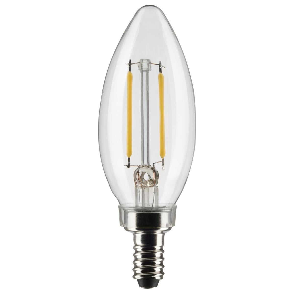 Clear, 25-Watt Equivalent LED Light Bulb, Candelabra E-12 Base B11 Dimmable (47000LED)