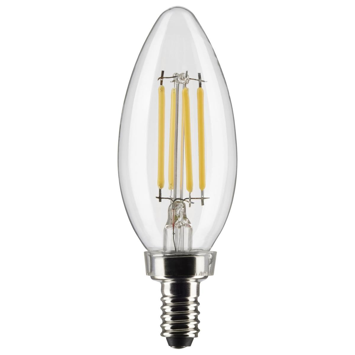 Clear, 40-Watt Equivalent LED Light Bulb, Candelabra E-12 Base B11 Dimmable (47001LED)