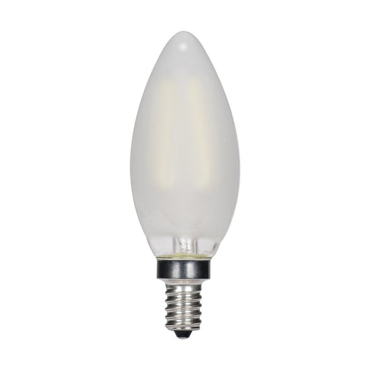 Frost, 60-Watt Equivalent LED Light Bulb, Candelabra E-12 Base B11 Dimmable (47002FLED)