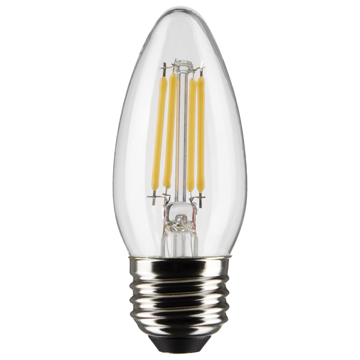 Clear, 40-Watt Equivalent LED Light Bulb, Medium E-26 Base B11 Dimmable (47024LED)