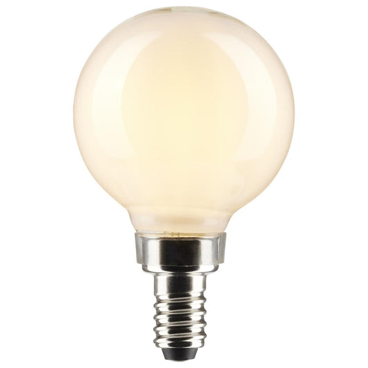 White, 40-Watt Equivalent LED Light Bulb, Candelabra E-12 Base G16.5, Dimmable (47069LED)