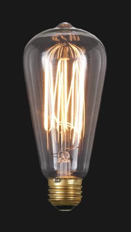 Edison Base "Squirrel Cage" Light Bulbs, 30, 40, or 60 watt