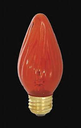 F-15 Amber Flame Bulb, Medium Base Bulb
