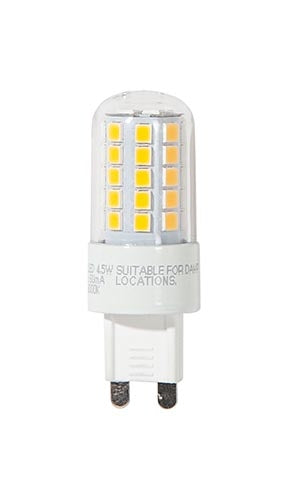 40 Watt Equivalent Dimmable G9 Base LED Light Bulb