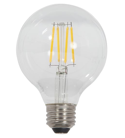 Clear 60 Watt Equivalent Dimmable G25, Medium Base LED Light Bulb