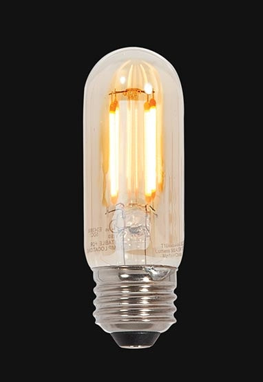 Amber Vintage Style Dimmable Medium Base 60 Watt Equivalent LED T10 Light Bulb
