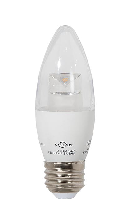 Led B13 Profile Clear 60W Equivalent E26 LED Dimmable B13 Bulb (47325) - Antique Lamp ...