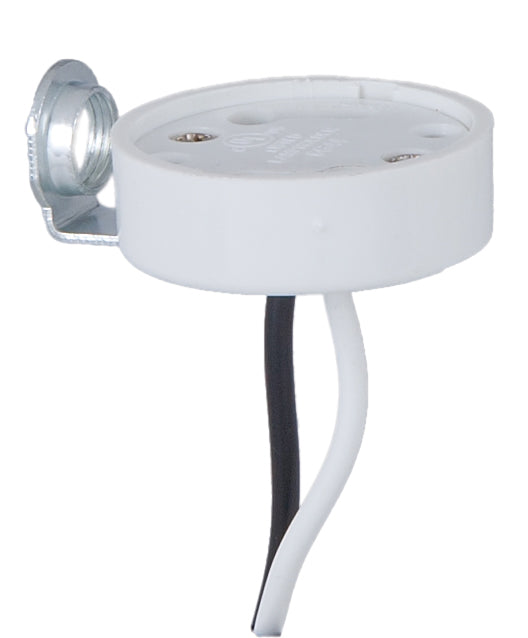 CFL Self Ballast, GU-24 Socket With Side Mount 1/8IP Hickey & 24" Wire Leads