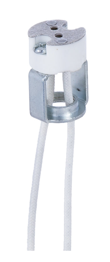 Porcelain Bi-Pin halogen socket fits G4, G5.3, GX5.3, & G6.35