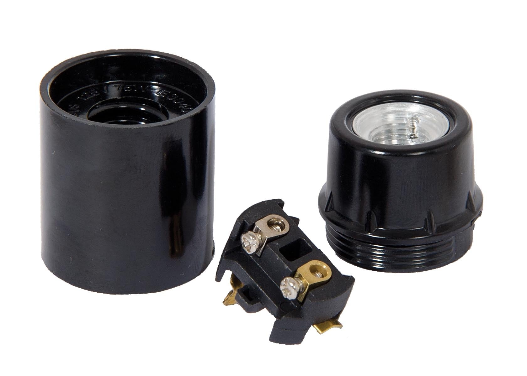 Euro Style Candelabra Phenolic 3 Piece Smooth Socket (47648) - Antique ...