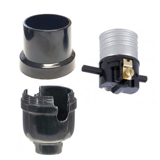 Push Socket Plastic Push Thru Socket (47672) - Antique Lamp Supply - Quality Lamp ...