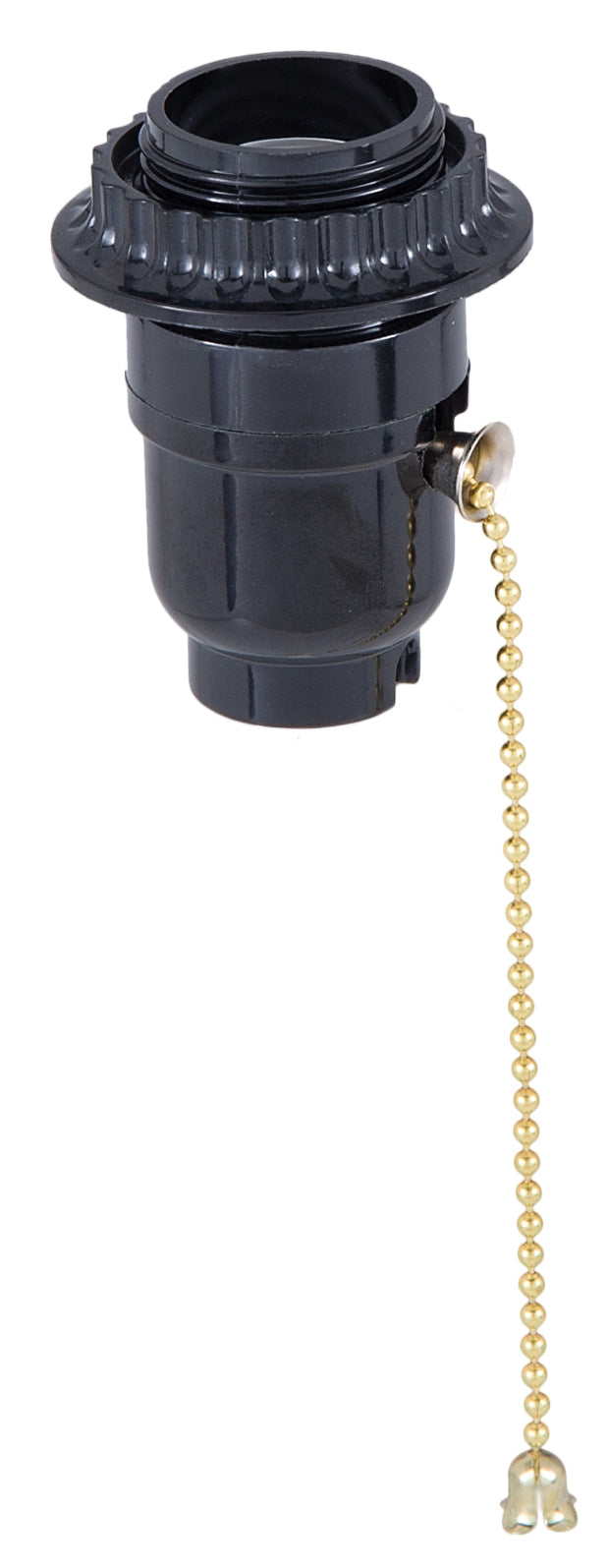 Plastic Pull Chain Socket With Shade Ring (47682) - Antique Lamp Supply ...
