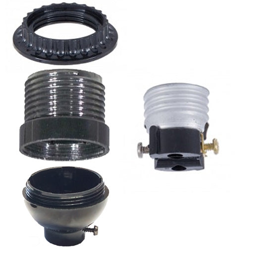 Medium Base, Short Keyless, Phenolic Socket, with Threaded Shell and ...