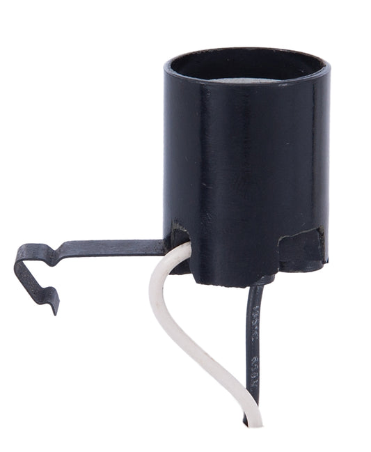 Horizontal Snap-In, Medium Base Socket With 8" Leads For 6" Pan Fixtures