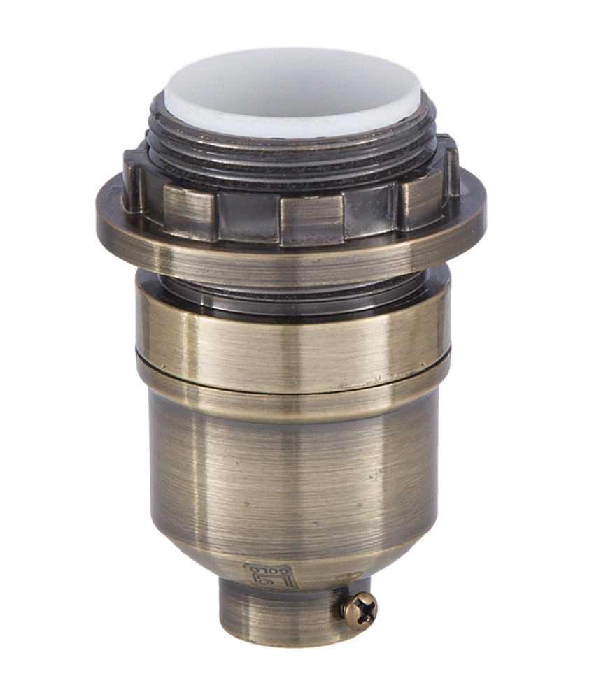Threaded Shop Lamp Modern Style Keyless Lamp Socket With Threaded shell and ring, Antique ...