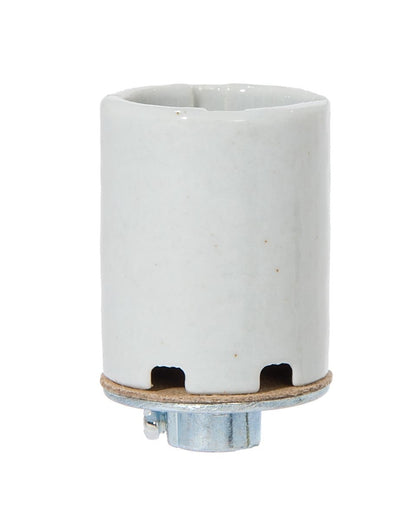 E-26 Keyless Glazed Porcelain Socket, 4KV Pulse Rated, 1/8IPS