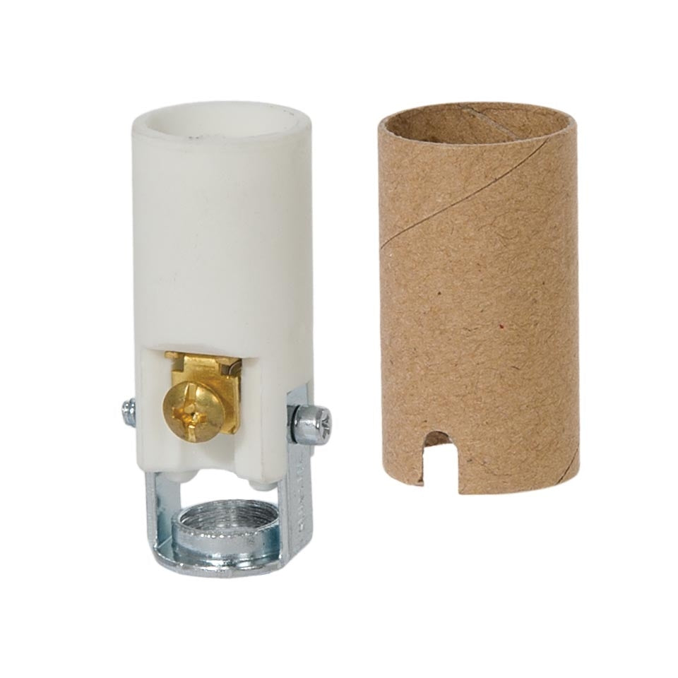 Socket Paper Candelabra Base Short Keyless Porcelain Socket with Paper Insulator ...