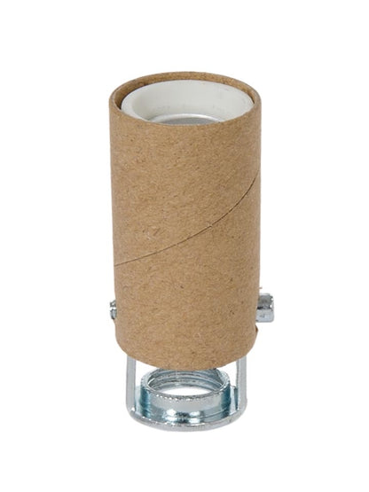Candelabra Base Short Keyless Porcelain Socket with Paper Insulator