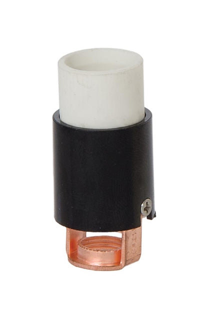 1-3/4 Inch Tall Candelabra Base Waterproof Short Keyless Porcelain Socket with Phenolic Cover