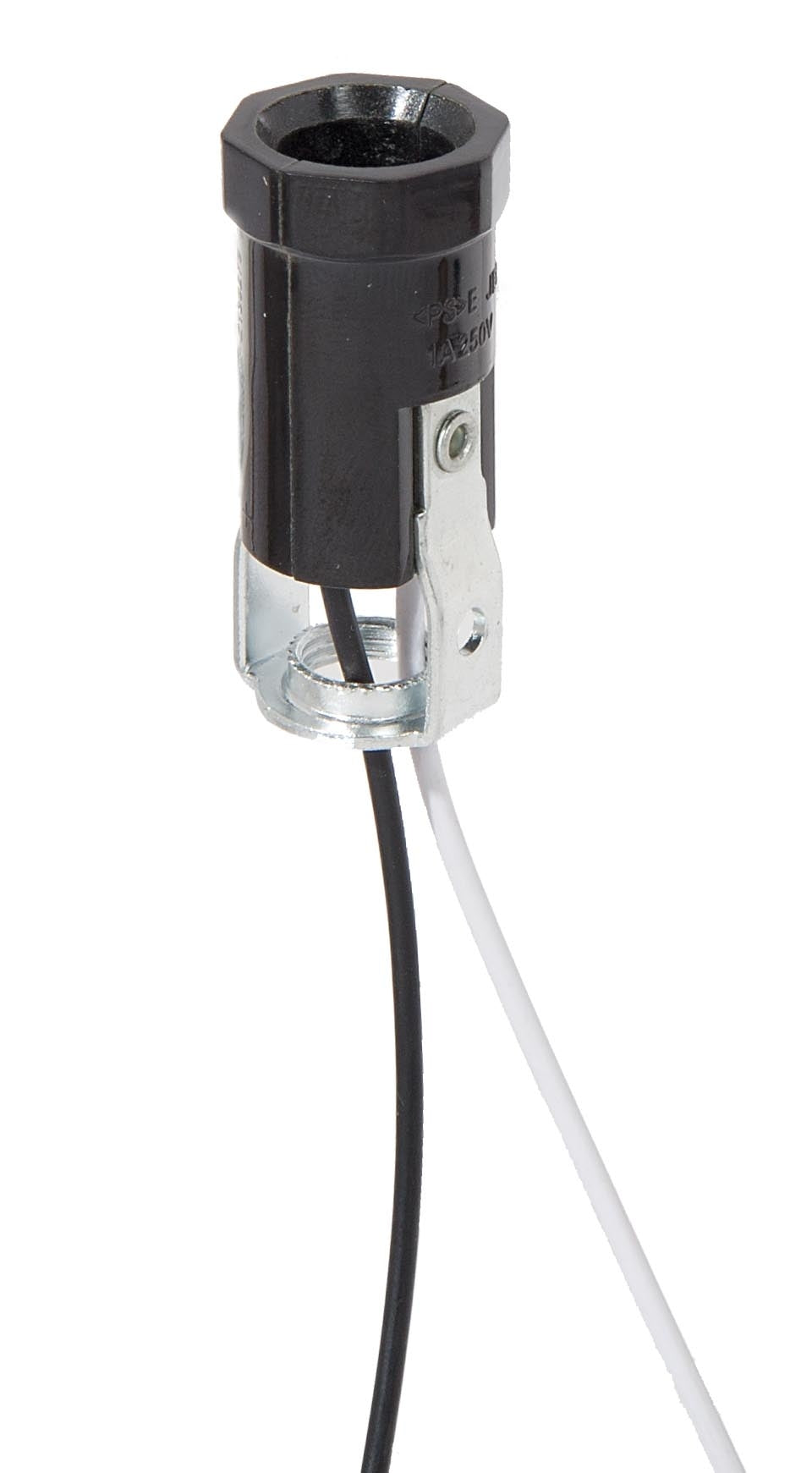 1-3/4 Inch Tall E-12 Phenolic Candelabra Socket, Choice of Wire Lead Length 