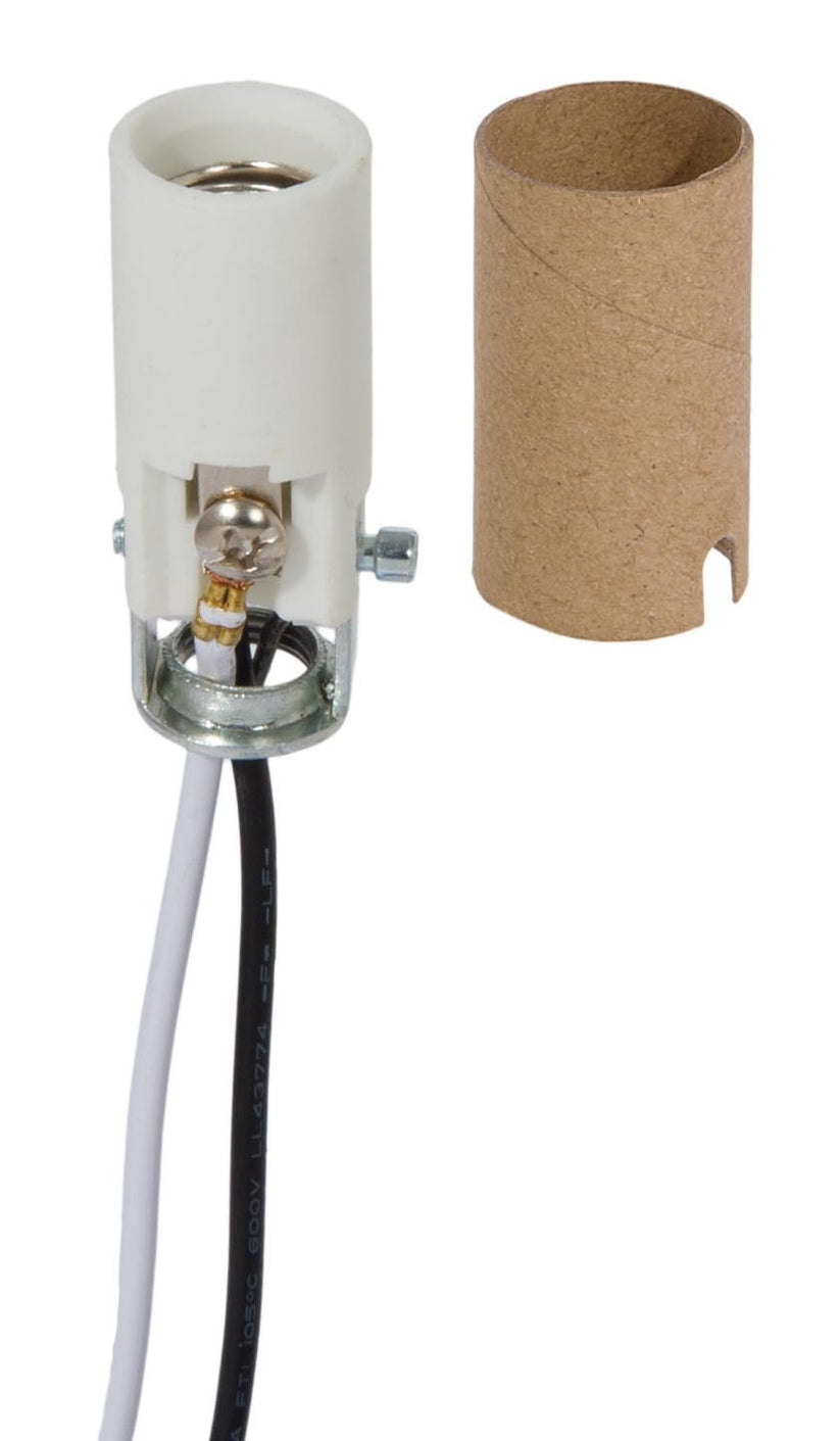 Socket Paper Candelabra Short Keyless Porcelain Socket with Paper Insulator (47767 ...