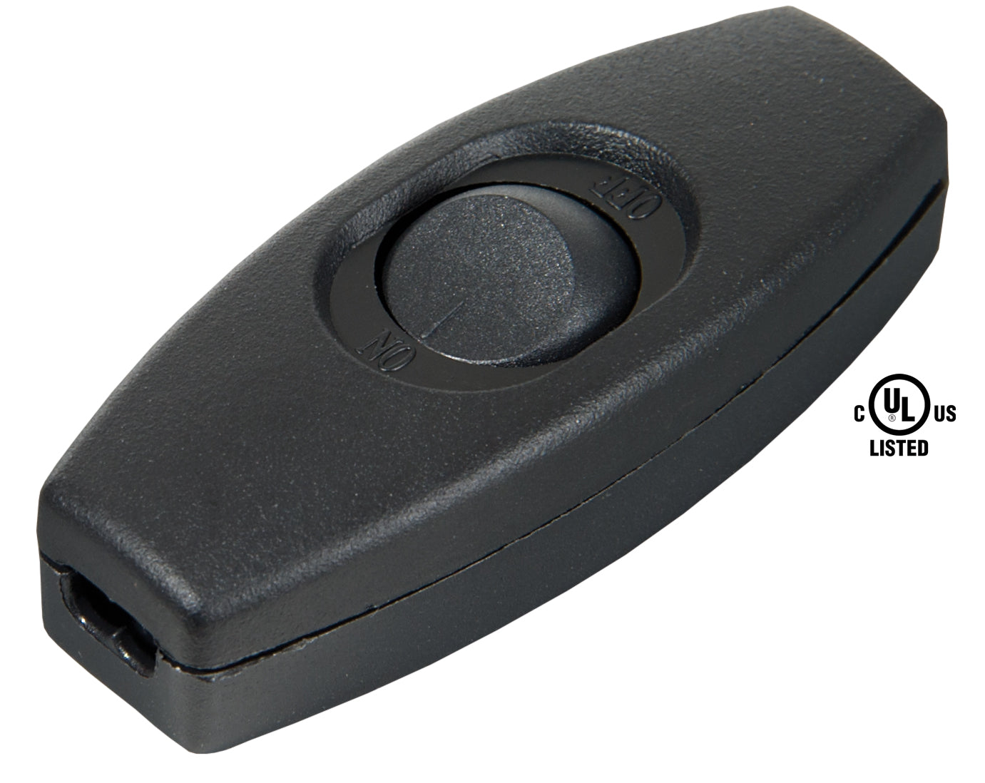 Black, Inline ON-OFF Rocker Lamp Cord Switches, Choice to Fit SPT-1 or SPT-2 Lamp Cord