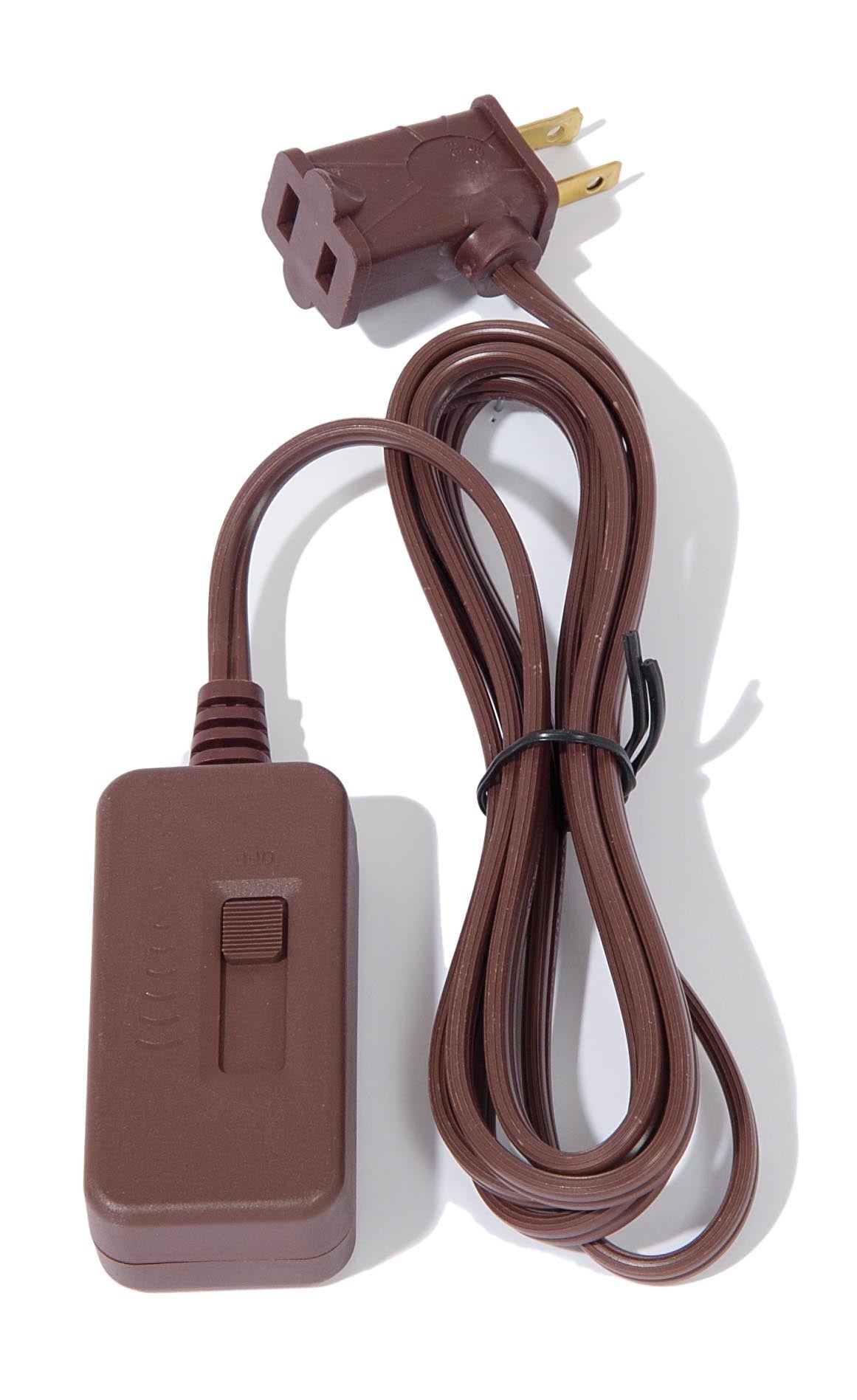 Full Range Brown In-line Dimmer with 6' Cord and Plug Set