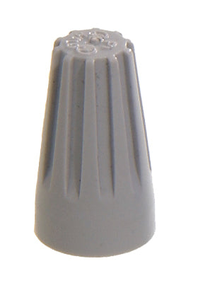 Small Gray Wire Connector with Spiral Threaded Metal Insert