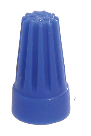 Medium Wire Connector With Spiral Threaded Metal Insert, Blue