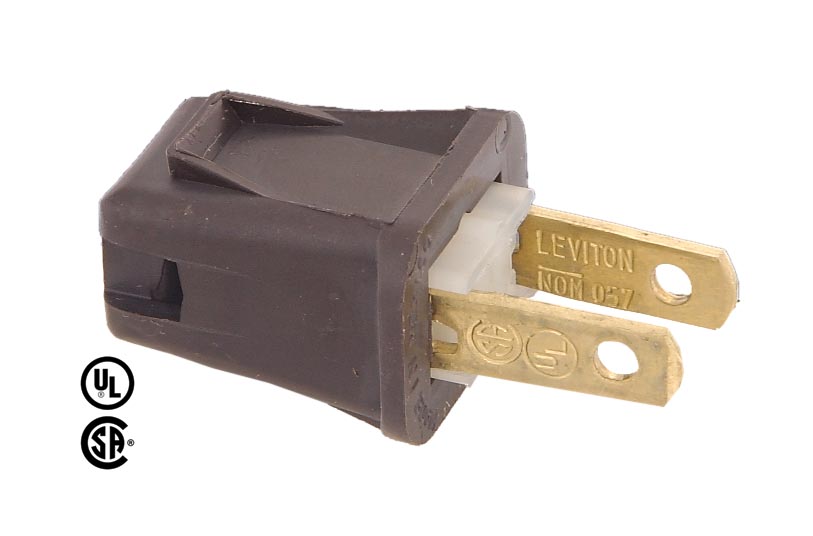 Leviton Brand Quick Attachment Plugs, Choice of 4 Colors
