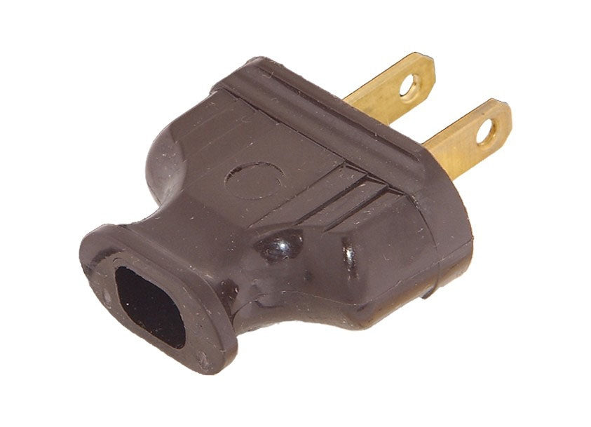 Cooper Brand Early Electric Style Heavy Bakelite Wall Plug, CHOICE of Brown or White